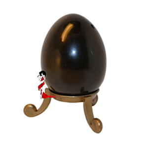 Large Drilled Obsidian Yoni Egg
